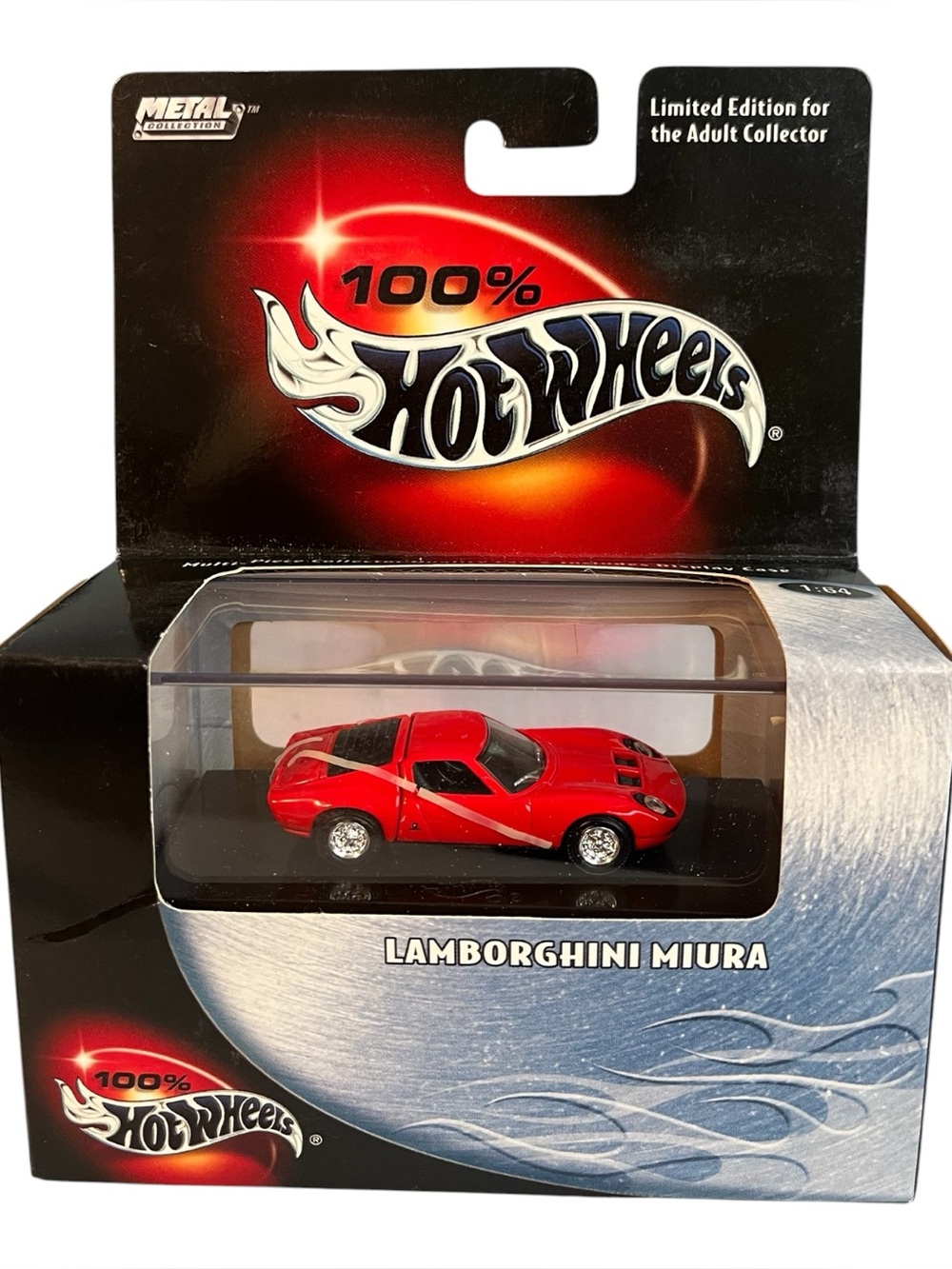 Hot Wheels 100% Lamborghini Miura - Red Diecast Collectible